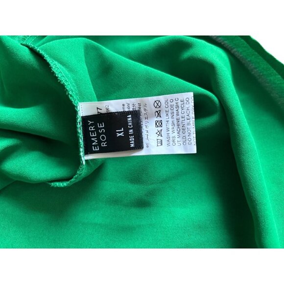 Emery Rose Womens Green Ruffled Dress - Picture 4 of 6